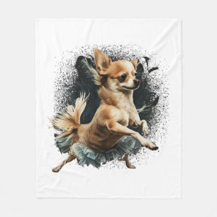 Chihuahua  Ballerina  Ballet  Dance  Dancing    Fleece Blanket