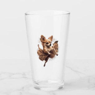 Chihuahua Ballerina Ballet Dance Dancing Glass