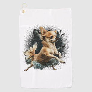 Chihuahua Ballerina Ballet Dance Dancing Golf Towel