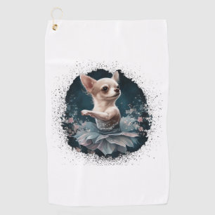 Chihuahua Ballerina Ballet Dance Dancing Golf Towel