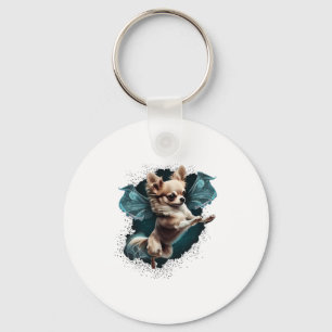 Chihuahua Ballerina Ballet Dance Dancing Key Ring