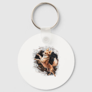 Chihuahua Ballerina Ballet Dance Dancing Key Ring