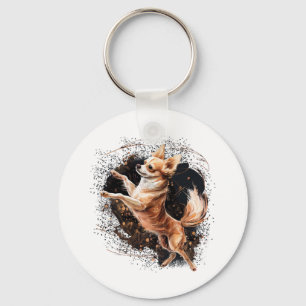 Chihuahua Ballerina Ballet Dance Dancing Key Ring