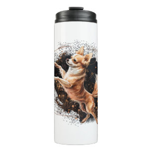 Chihuahua Ballerina Ballet Dance Dancing Thermal Tumbler