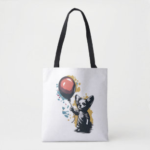 Chihuahua Balloon Cute Dog Chiwawa Funny Tote Bag