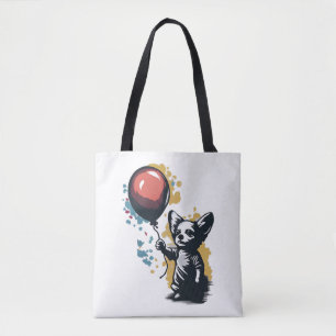 Chihuahua Balloon Cute Dog Chiwawa Funny Tote Bag