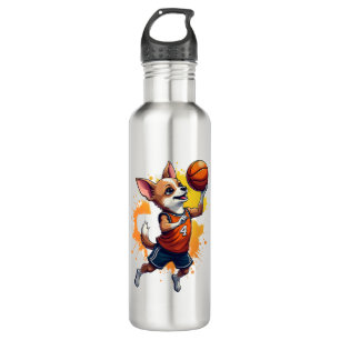 Chihuahua Basketball Player Sport Dunk Copy 710 Ml Water Bottle