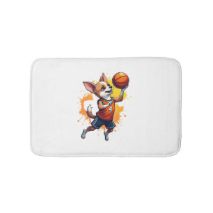 Chihuahua  Basketball  Player  Sport  Dunk  Copy Bath Mat