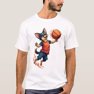 Chihuahua  Basketball  Player  Sport  Dunk  T-Shirt