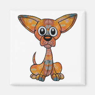 Chihuahua Batik Magnet
