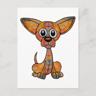 Chihuahua Batik Postcard