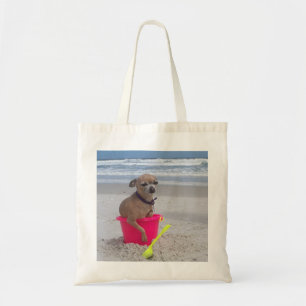 Chihuahua Beach Bum Tote Bag
