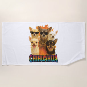 Chihuahua beach towel