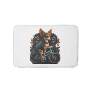 Chihuahua  Bike  Bicycle  Dog  Cycling  Bath Mat