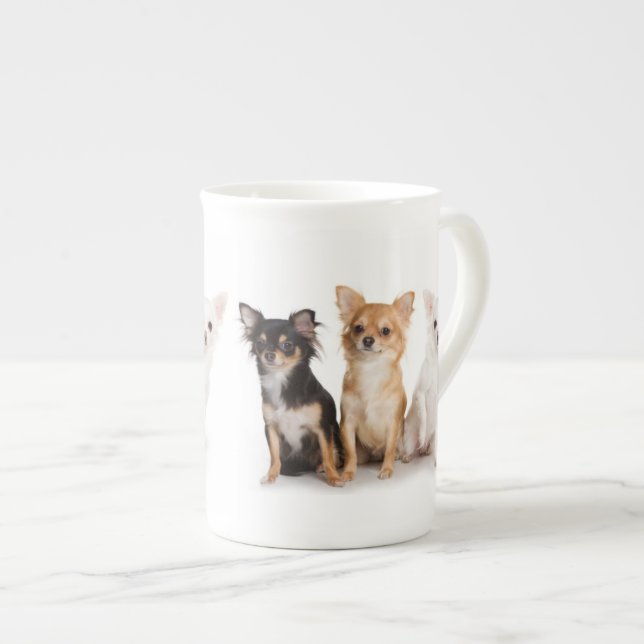 Chihuahua Bone China Mug (Front Right)