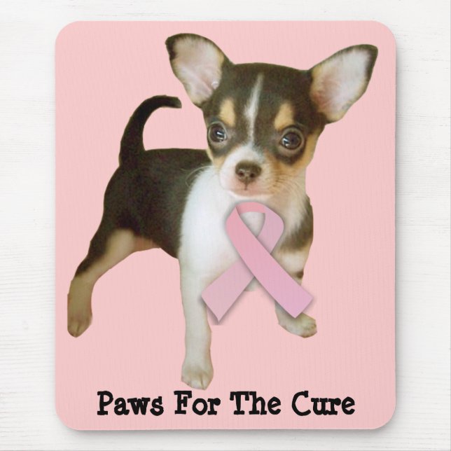 Chihuahua Breast Cancer Mousepad (Front)