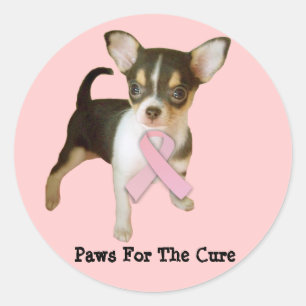 Chihuahua Breast Cancer Sticker