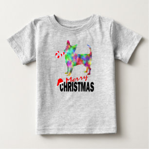 Chihuahua & Candy Cane Merry Christmas Toddler Tee