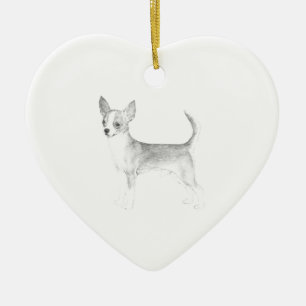 Chihuahua Ceramic Ornament