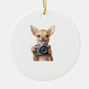 Chihuahua Ceramic Ornament