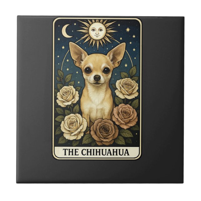 Chihuahua Ceramic Tile (Front)