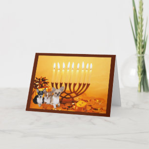 Chihuahua Chanukah Card Menorah1
