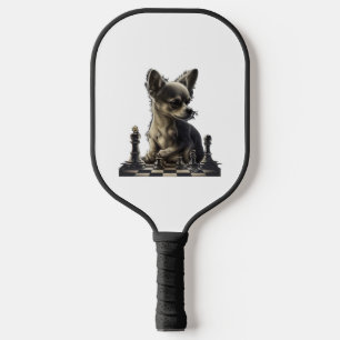 Chihuahua Chess Chess Player Board Queen Pickleball Paddle
