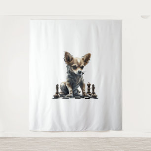 Chihuahua  Chess  Chess Player  Board  Queen   Tapestry