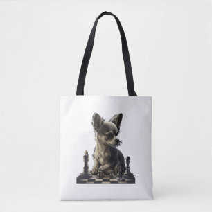 Chihuahua  Chess  Chess Player  Board  Queen  Tote Bag