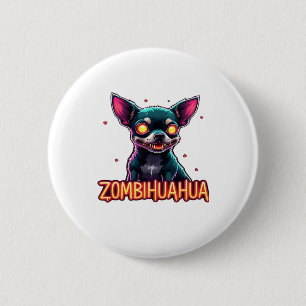 Chihuahua Chi Chichi Chiwawa Zombie Dog Halloween 6 Cm Round Badge