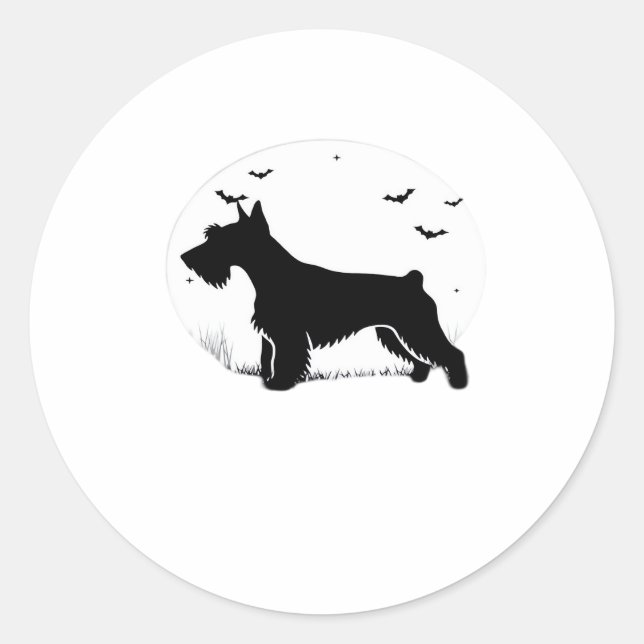 Chihuahua Chi Chichi Chiwawa Zombie Dog Halloween  Classic Round Sticker (Front)