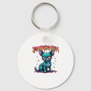Chihuahua Chi Chichi Chiwawa Zombie Dog Halloween  Key Ring
