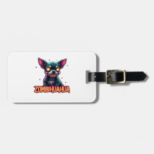 Chihuahua Chi Chichi Chiwawa Zombie Dog Halloween Luggage Tag