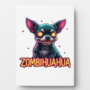 Chihuahua Chi Chichi Chiwawa Zombie Dog Halloween Plaque