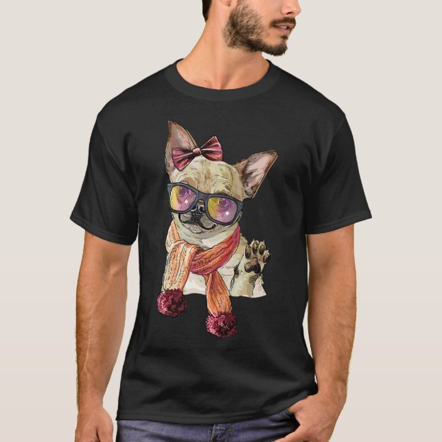 Chihuahua Chihuahua Dog Cute Chihuahua Dog Dad Dog T-Shirt (Front)