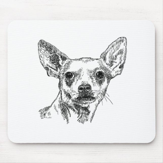 Chihuahua-Chiwawa Dogs Mouse Pad (Front)