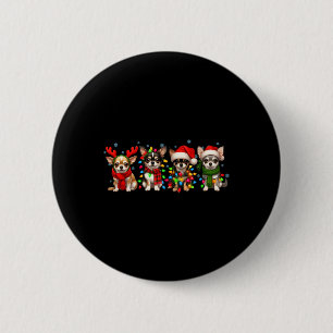 Chihuahua Christmas 6 Cm Round Badge