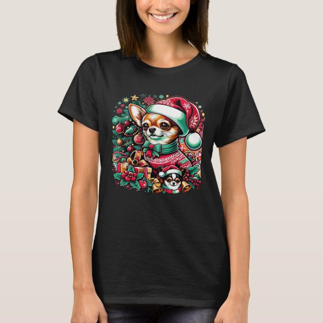 Chihuahua Christmas Cheer! Classic T-Shirt (Front)