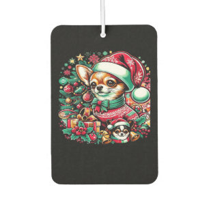 Chihuahua Christmas Cheer! Classic T-Shirt Car Air Freshener