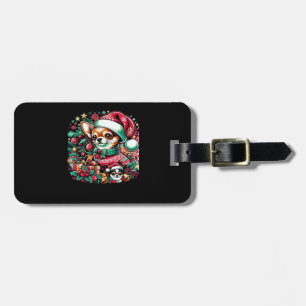 Chihuahua Christmas Cheer! Classic T-Shirt Luggage Tag