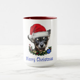 Chihuahua christmas coffee mug