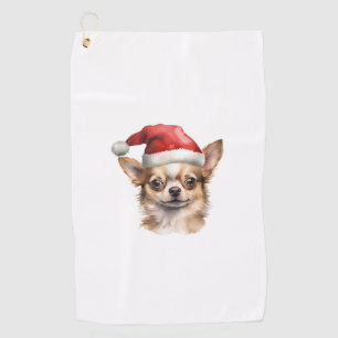 Chihuahua Christmas Dog Golf Towel