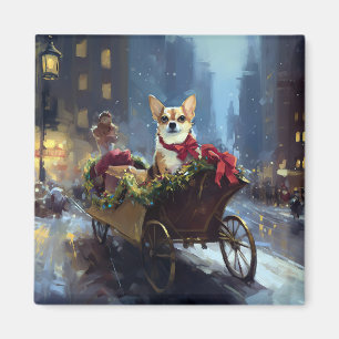 chihuahua Christmas Festive Season Magnet