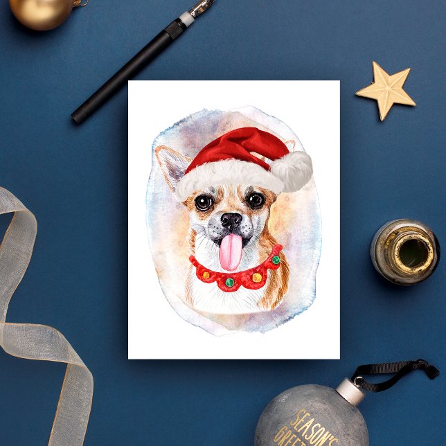 Chihuahua Christmas Gifts For Dogs Lovers Holiday Postcard (Creator Uploaded)