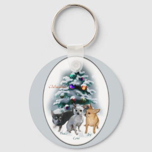 Chihuahua Christmas Gifts Key Ring