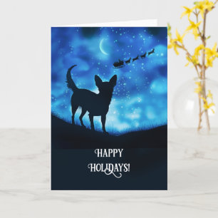 Chihuahua Christmas Happy Holidays Card