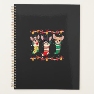 Chihuahua Christmas Lights Funny Xmas Dog Lover Es Planner