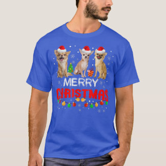 Chihuahua Christmas Lights Funny Xmas Dog Lover T- T-Shirt