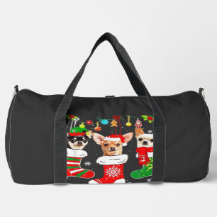 Chihuahua Christmas Lights Xmas Dog Classic T-Shir Duffle Bag