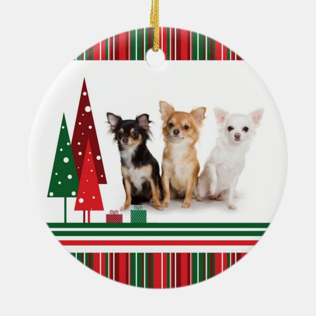 Chihuahua Christmas Ornament (Back)